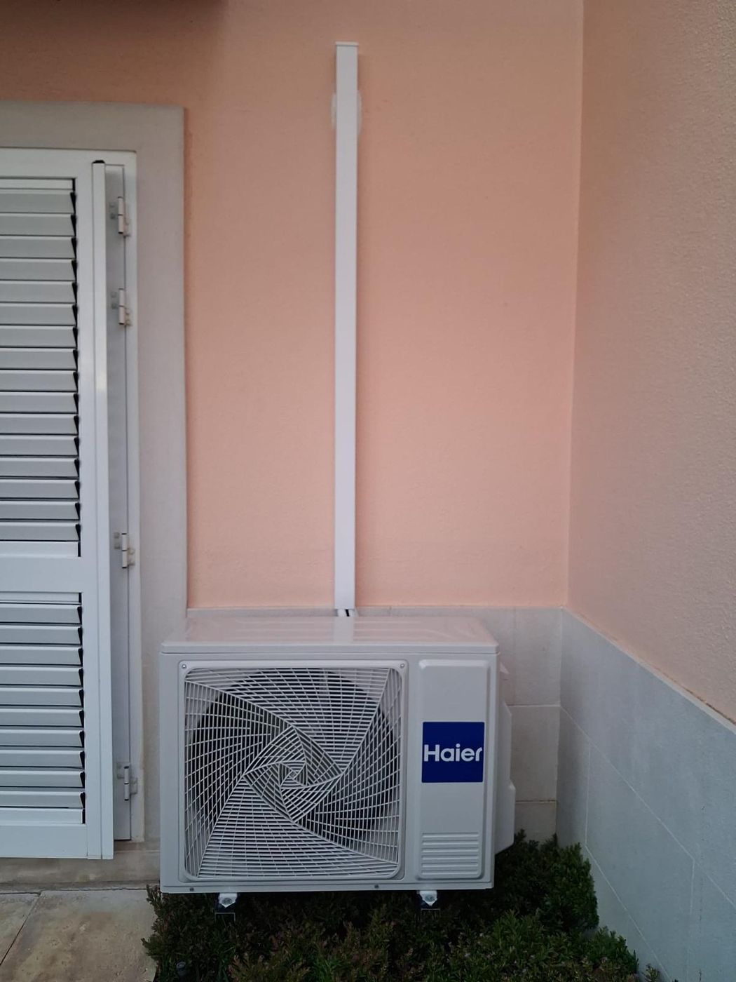 Bomba de calor Haier instalada em moradia